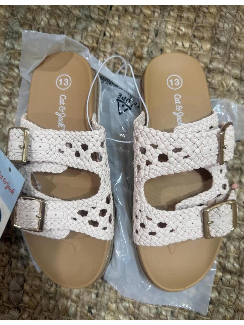 Size 13 Cat And Jack Blush/brooklyn Girls Sandals